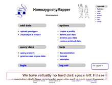 Tablet Screenshot of homozygositymapper.org